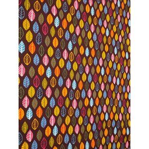 Colorful Leaf Pattern Fabric by Clothworks 1/2 yard x 44" Cotton Quilting Sewing